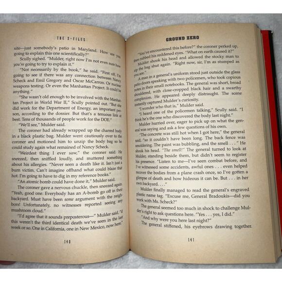 The X-Files: Ground Zero by Kevin J. Anderson First Edition 1995 Hardcover - Picture 8 of 12